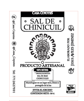 Etiquetas Sal Chinicuil