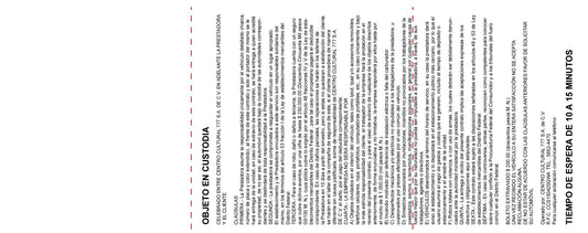 Boletos Valet Parking Foliados 777 Folios - 10001 - 20000 - El 78 Centro Impresor