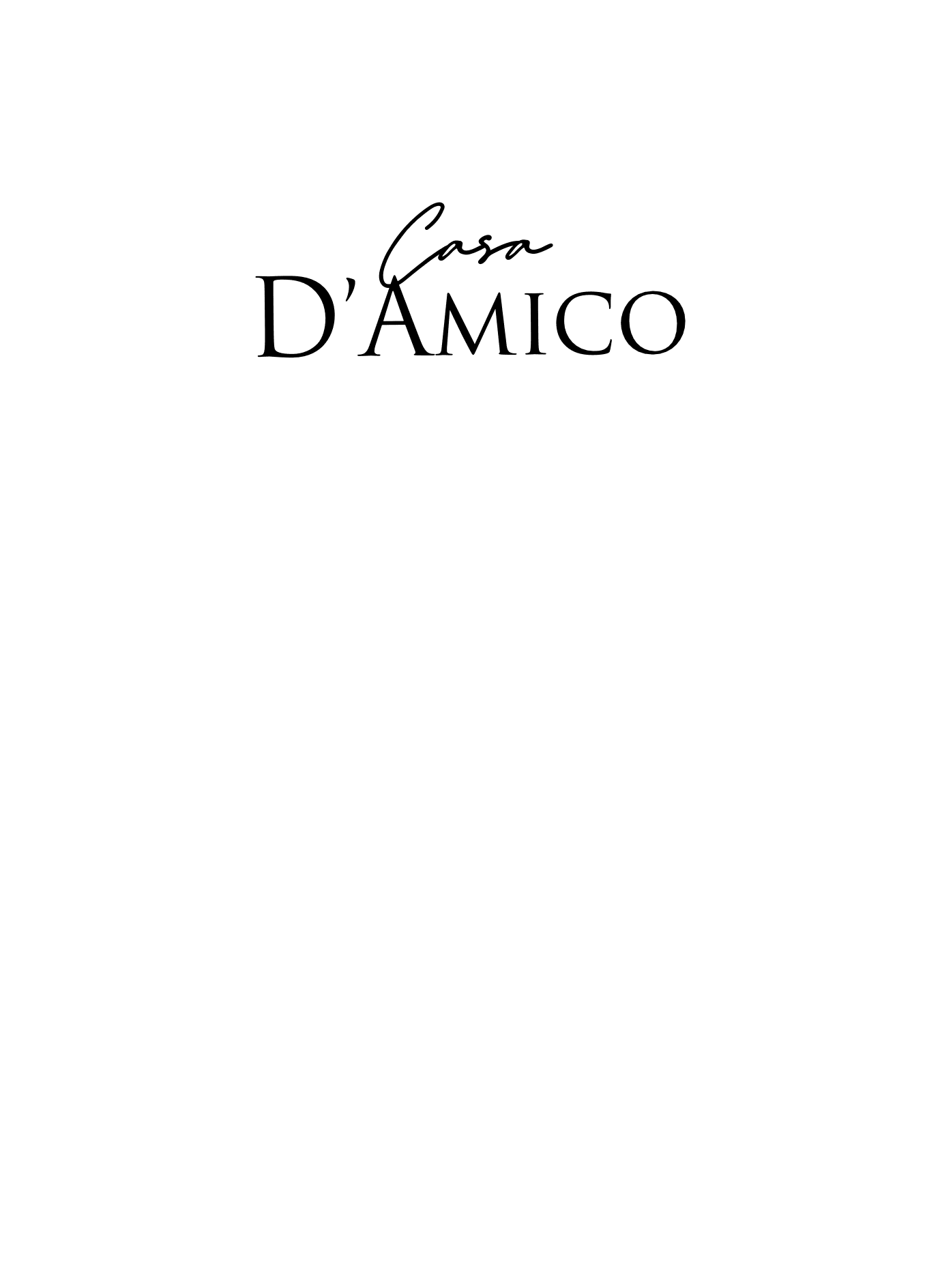 Menús Casa D'Amico - El 78 Centro Impresor