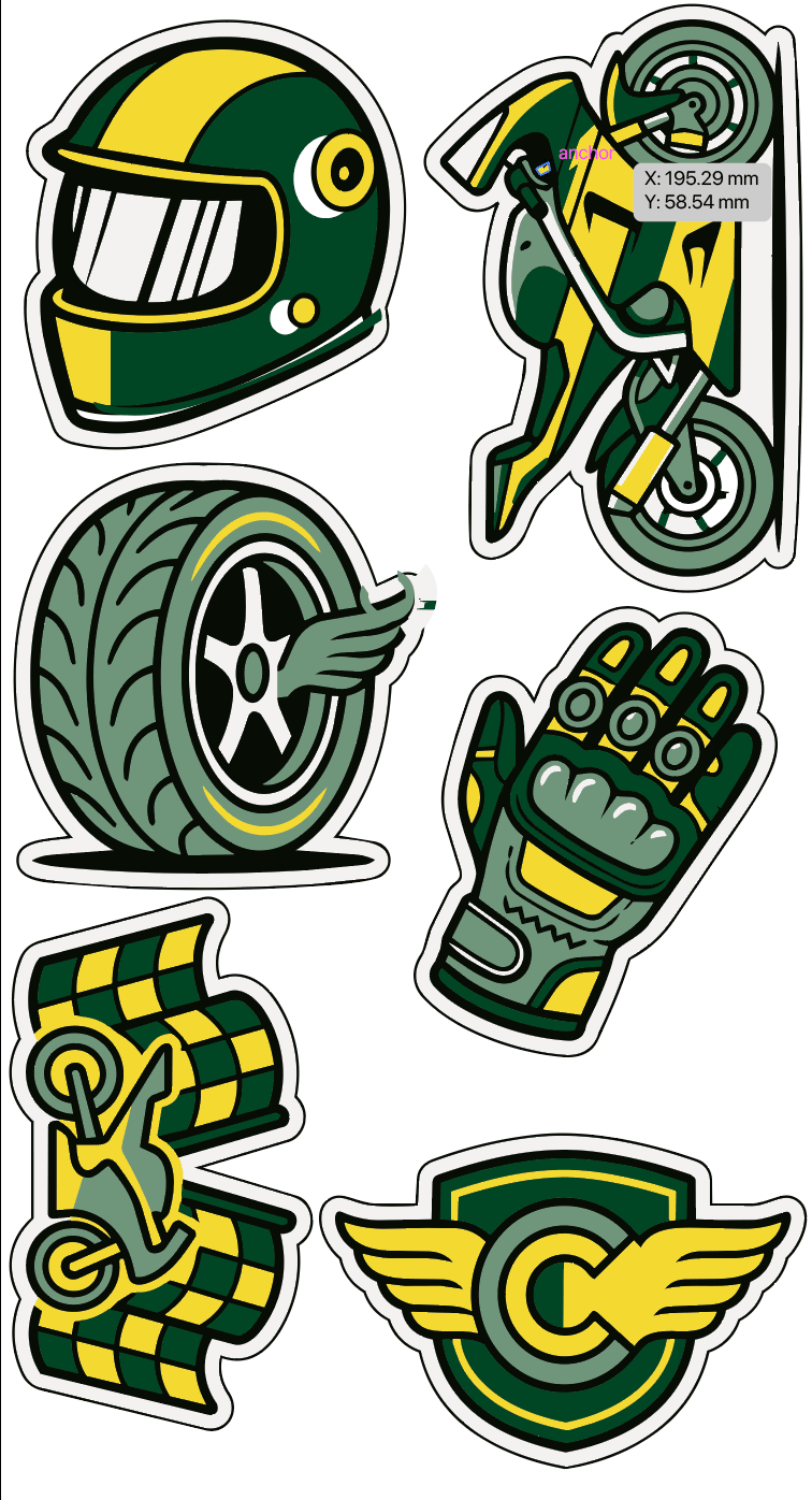 Stickers Moto DTF UV (3) - El 78 Centro Impresor
