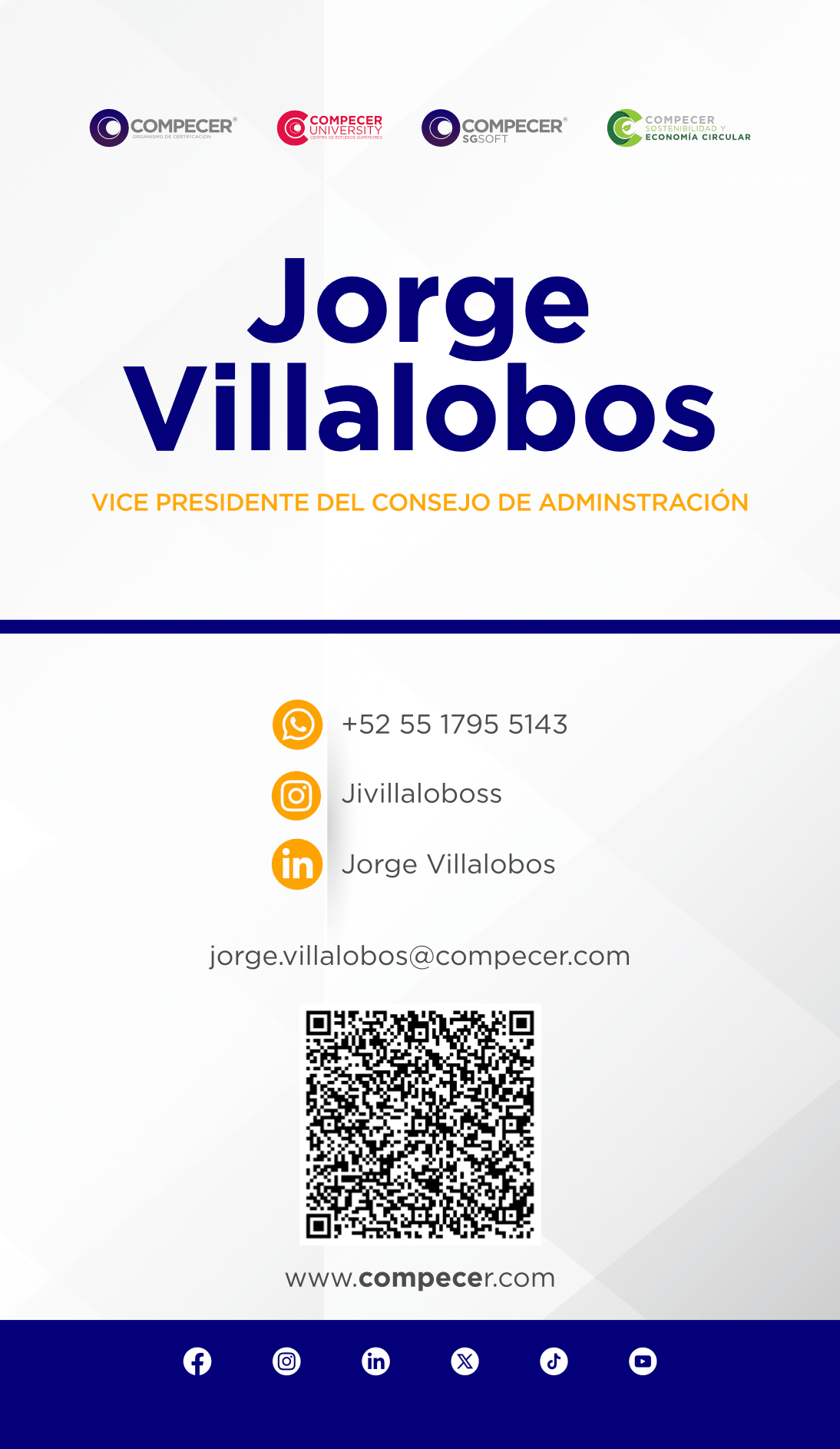 Tarjetas de presentación Compecer - El 78 Centro Impresor