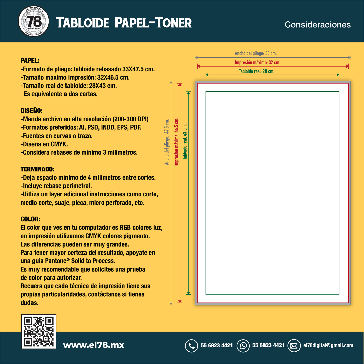 Impresión digital tabloide básico - El 78 Centro Impresor