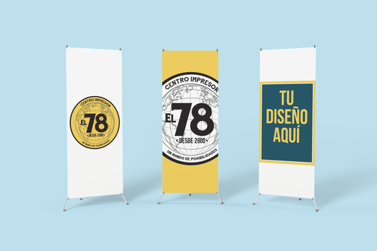 Porta banner X con Banner - El 78 Centro Impresor