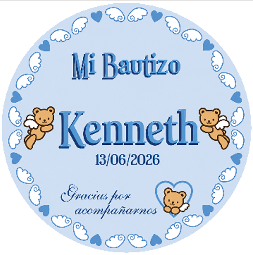 Mi bautizo etiquetas
