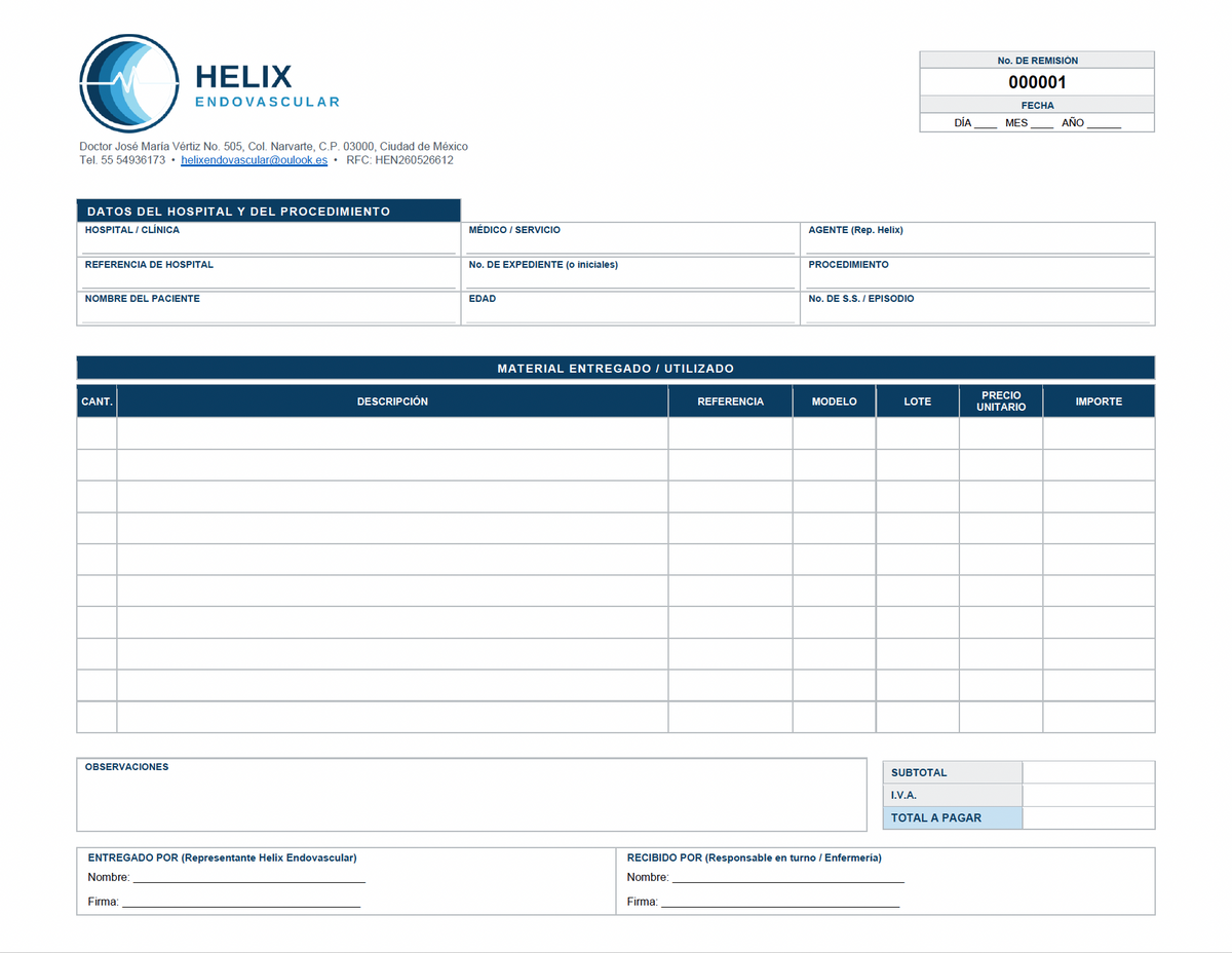 Remisiones Helix