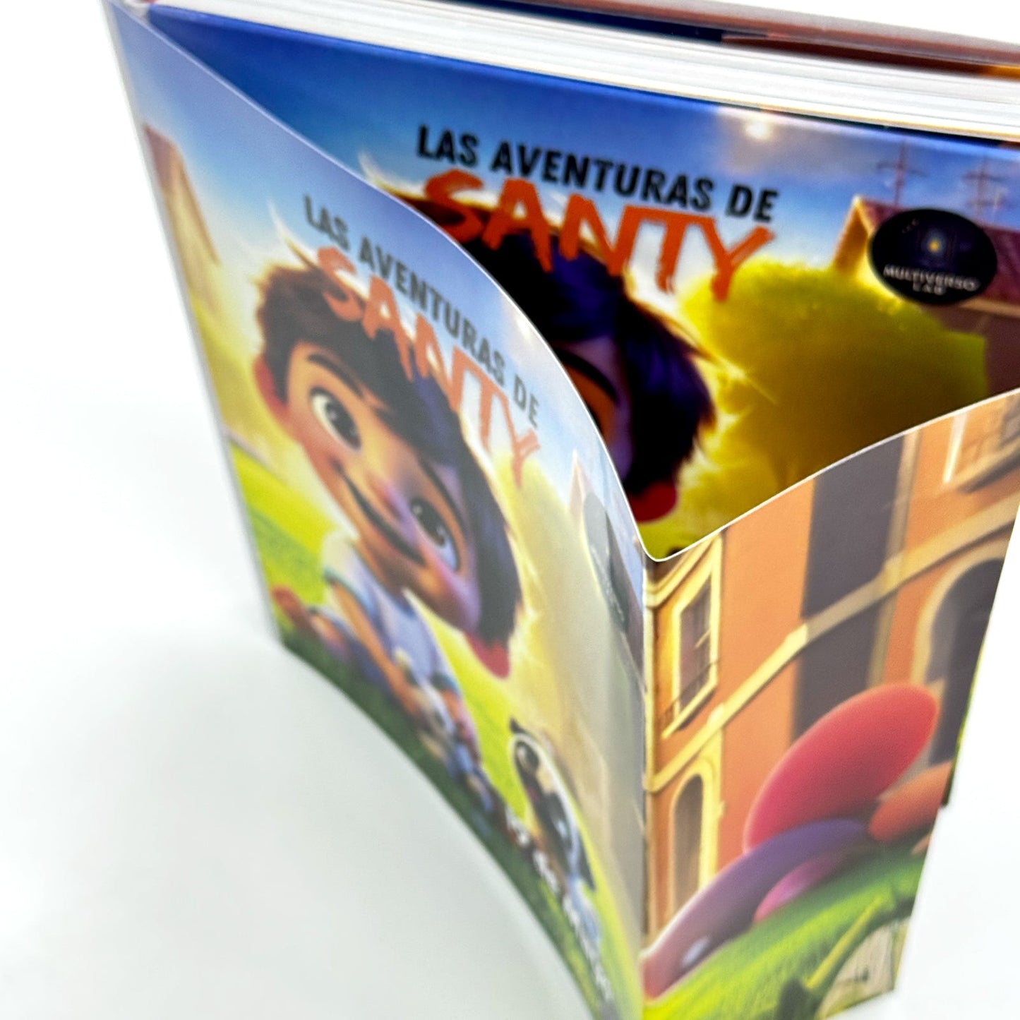 Detalle de portada de libro infantil personalizado en CDMX