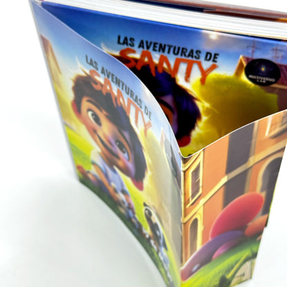 Detalle de portada de libro infantil personalizado en CDMX