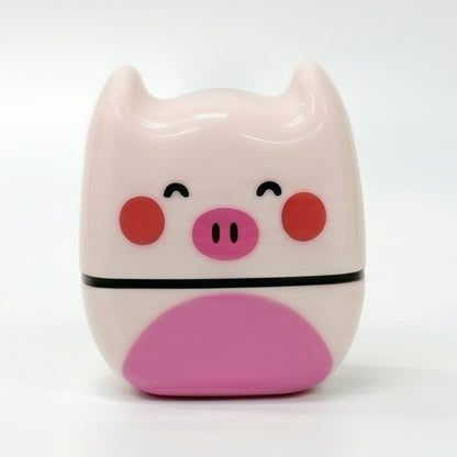 Sello flash infantil Pepo — cerdito rosa La Granja — para ropa y útiles escolares — EL78 CDMX