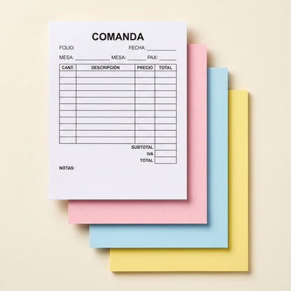 Formatos Autocopiantes Personalizados - El 78 Centro Impresor