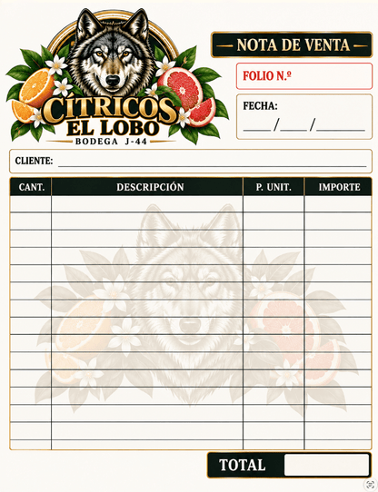Remisiones y Vales El Lobo - El 78 Centro Impresor