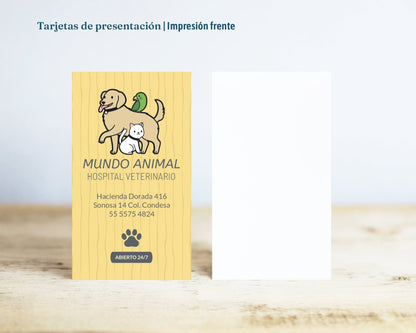 Tarjetas de presentación plegadas personalizadas con corte recto y acabado premium - El 78 Centro Impresor