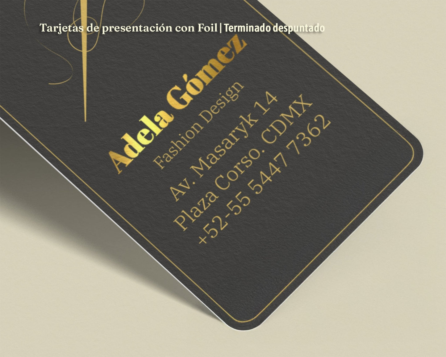 Tarjetas de presentación con Foil efecto metalizado - El 78 Centro Impresor