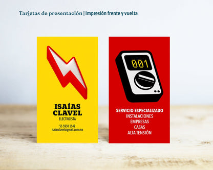 Tarjetas de presentación con Foil efecto metalizado - El 78 Centro Impresor