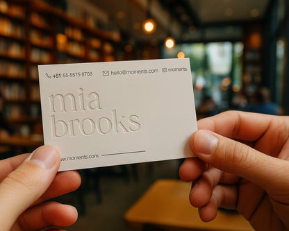 Tarjetas de presentación con Grabado en seco o Hot stamping - El 78 Centro Impresor