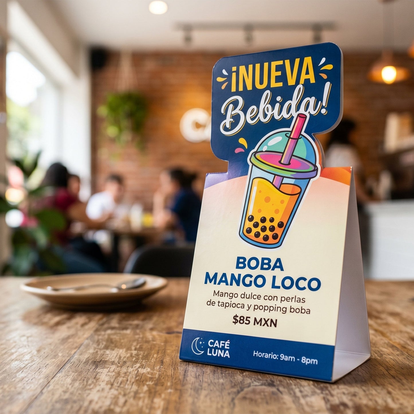 Tent Card Suajado Personalizado | Caballete Die-Cut 350g - El 78 Centro Impresor