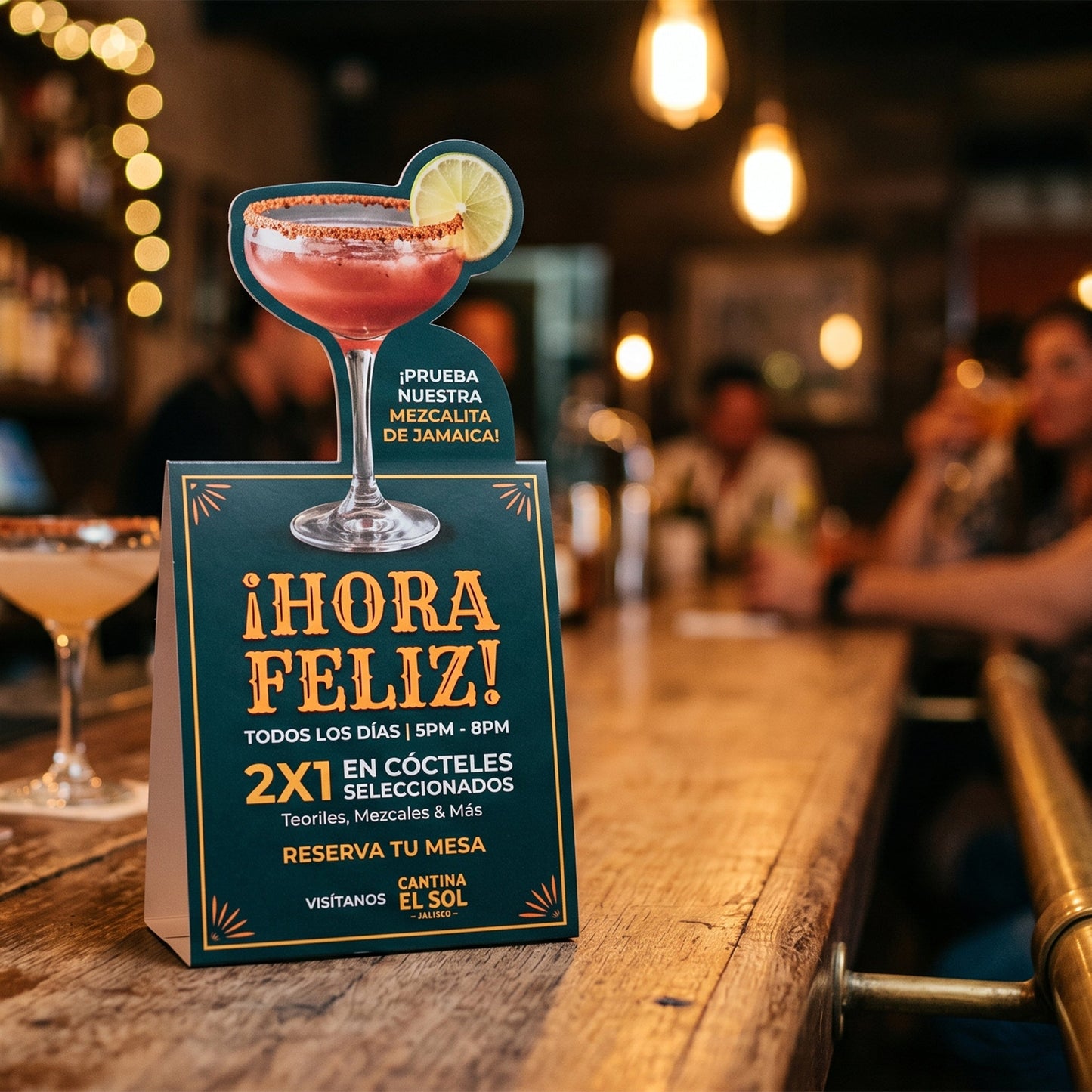 Tent Card Suajado Personalizado | Caballete Die-Cut 350g - El 78 Centro Impresor