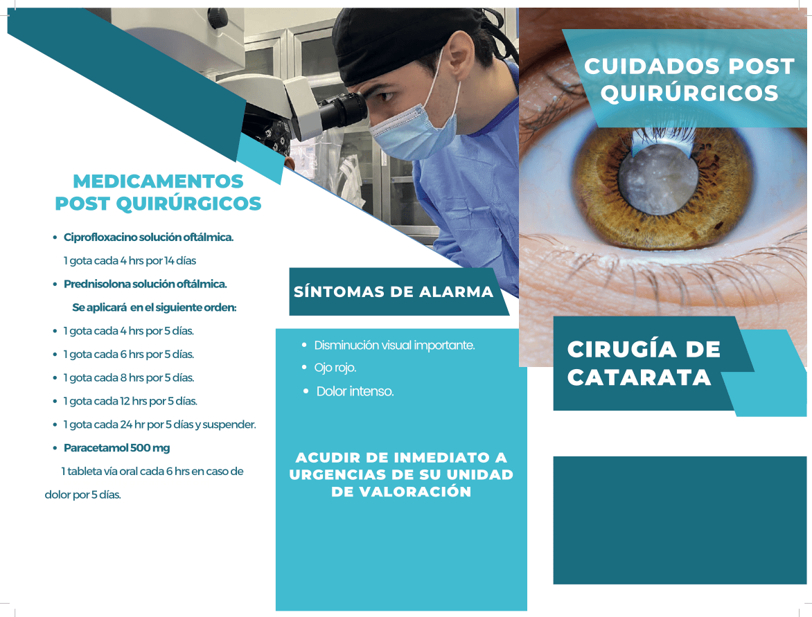Trípticos Cuidados Post Quirúrgicos - El 78 Centro Impresor