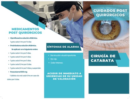 Trípticos Cuidados Post Quirúrgicos - El 78 Centro Impresor