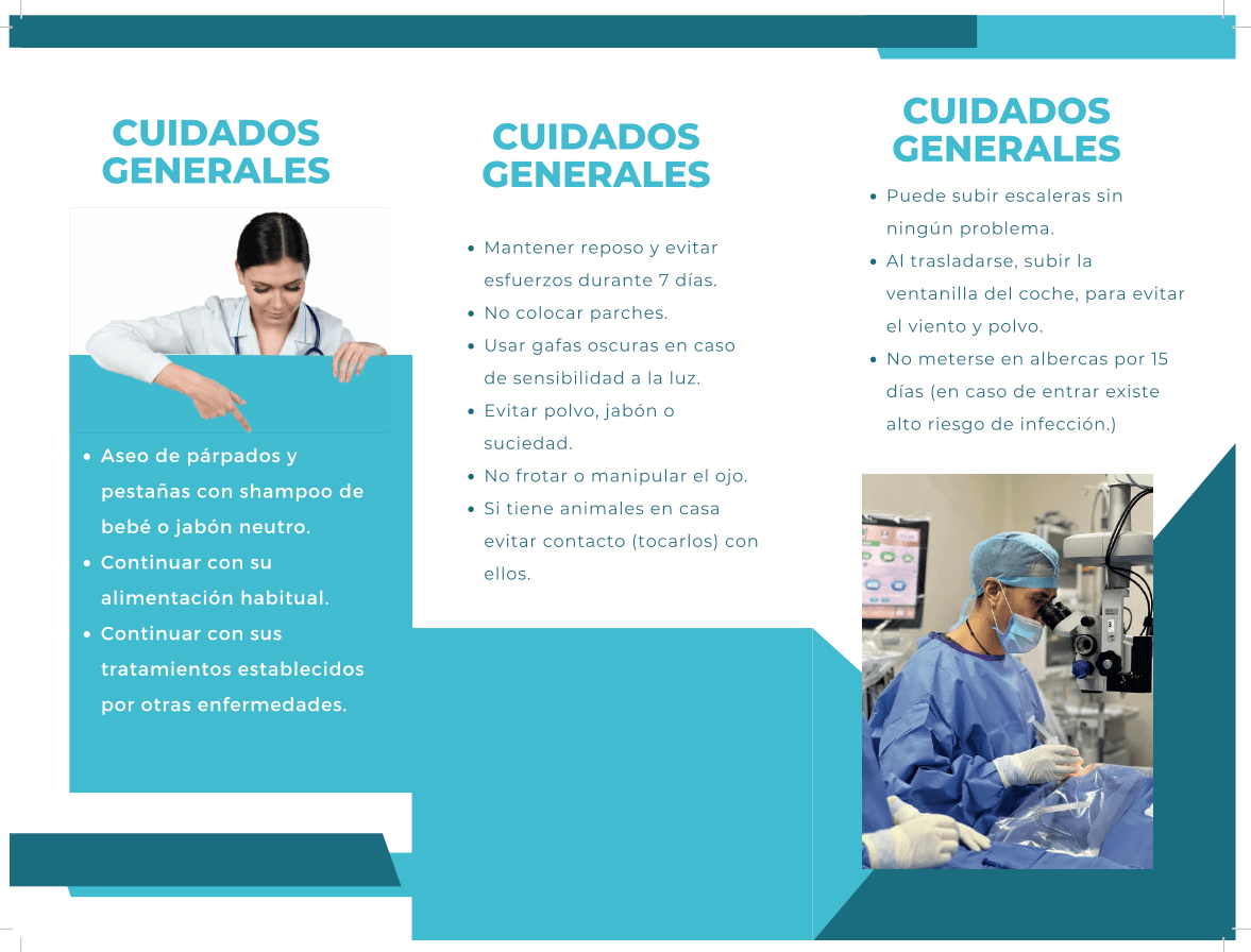 Trípticos Cuidados Post Quirúrgicos - El 78 Centro Impresor